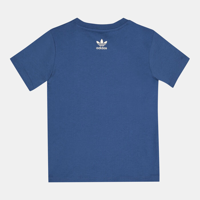 adidas Originals Kids' Graphic T-Shirt Blue adidas Originals Kids' Graphic T-Shirt Blue image number 1