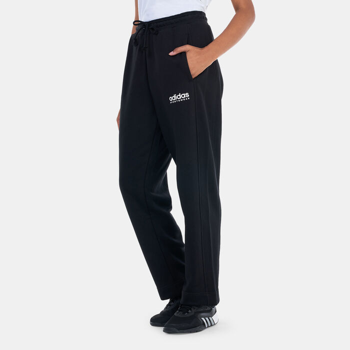 adidas Women's ALL SZN Fleece Graphic Pants Black image number 0