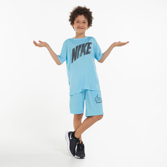 Nike Kids' Dri-FIT T-Shirt Blue Nike Kids' Dri-FIT T-Shirt Blue image number 2