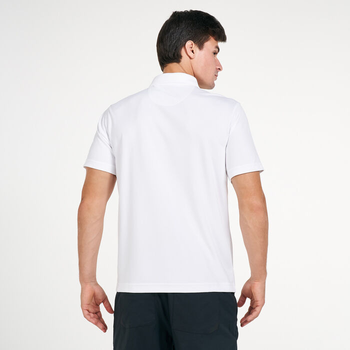 Columbia Men's Mist Trail™ Polo T-Shirt White Columbia Men's Mist Trail™ Polo T-Shirt White image number 1