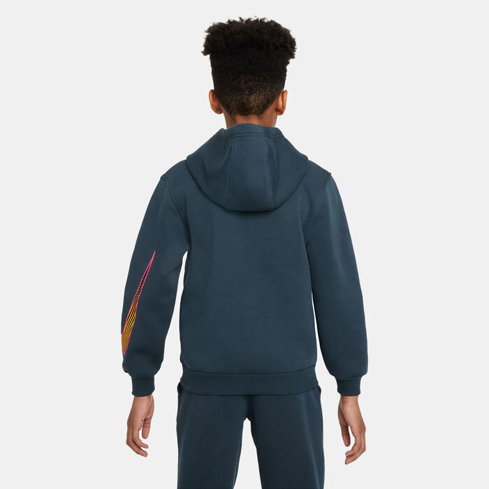 Nike Kids' Kylian Mbappé Club Fleece Hoodie (Older Kids) Blue image number 1