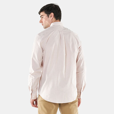 Timberland Men's Suncook River Poplin GIngham Shirt Pink Timberland Men's Suncook River Poplin GIngham Shirt Pink