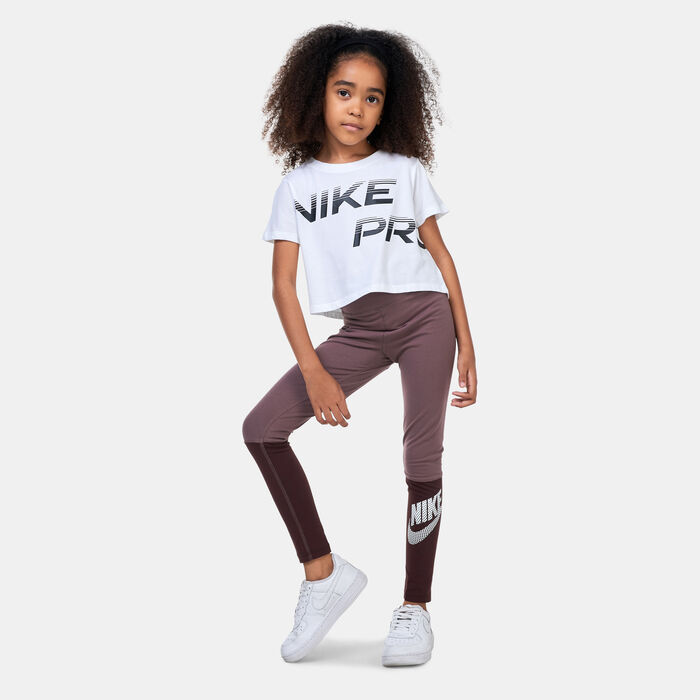 Nike Kids&rsquo; Sportswear Favourites Dance Leggings (Older Kids) Brown image number 5