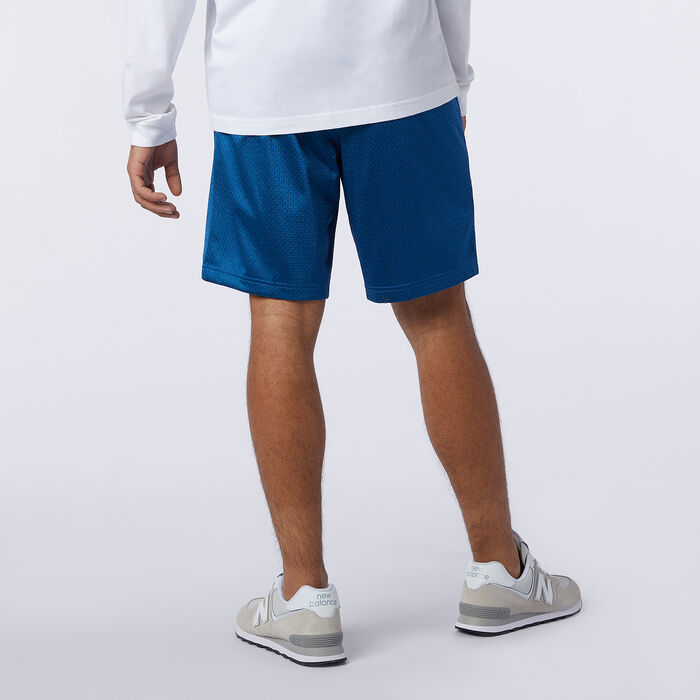 New Balance Men's NB Essentials Mesh Shorts Blue New Balance Men's NB Essentials Mesh Shorts Blue image number 1