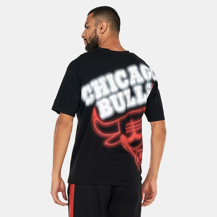 New Era Chicago Bulls NBA Neon Oversized T-Shirt Black New Era Chicago Bulls NBA Neon Oversized T-Shirt Black image number 0