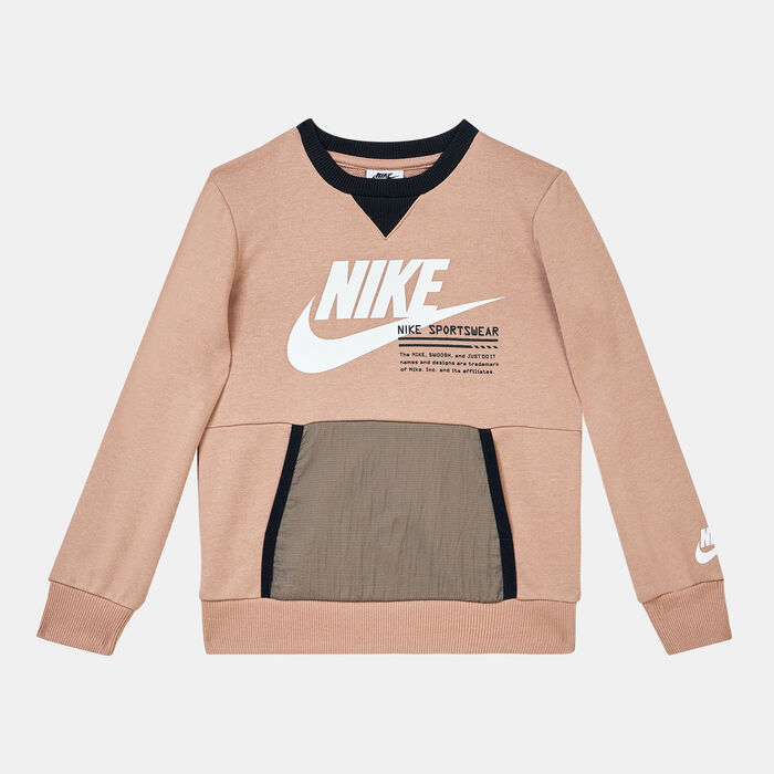 Nike Kids' Sportswear Paint Sweatshirt (Younger Kids) Beige Nike Kids' Sportswear Paint Sweatshirt (Younger Kids) Beige image number 0