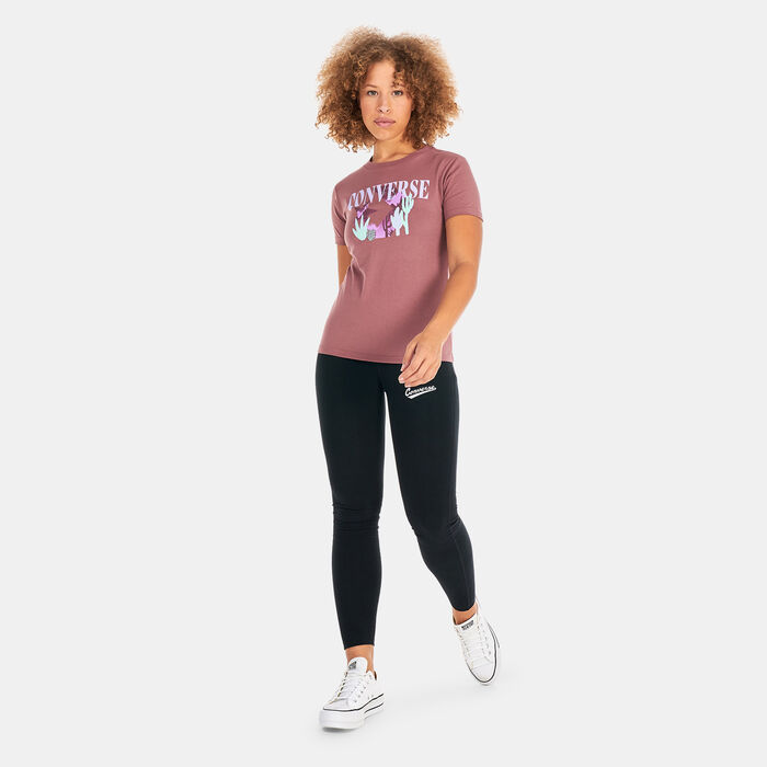 Converse Women's Star Chevron Desert Mountain T-Shirt Pink Converse Women's Star Chevron Desert Mountain T-Shirt Pink image number 2