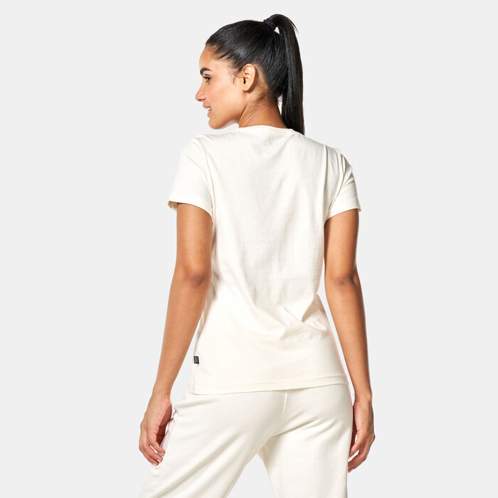 PUMA Women's Essentials+ Embroidery T-Shirt White image number 1