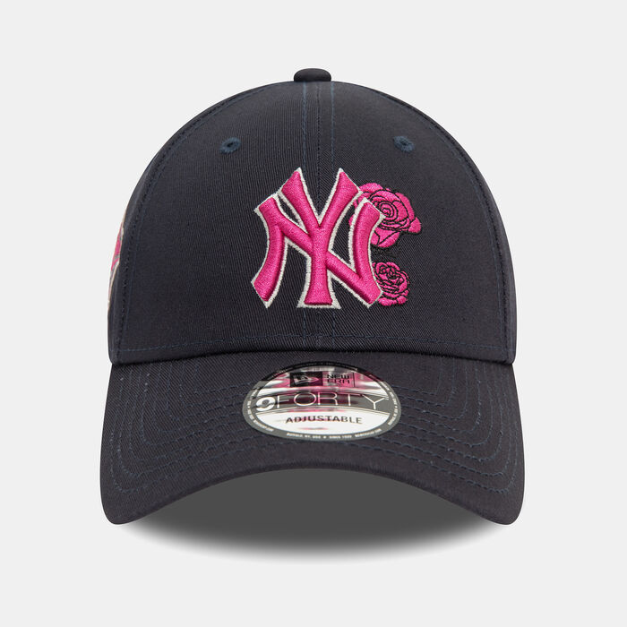 New Era Men's MLB New York Yankees Flower Icon 9FORTY Cap Blue image number 0