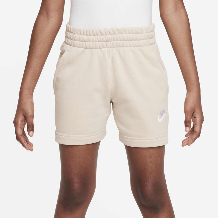 Nike Kids' Sportswear Club Fleece Shorts Beige image number 1
