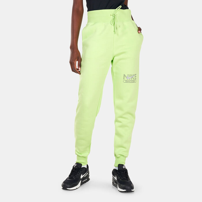 Nike Women's Sportswear Swoosh Fleece Joggers Green Nike Women's Sportswear Swoosh Fleece Joggers Green image number 0