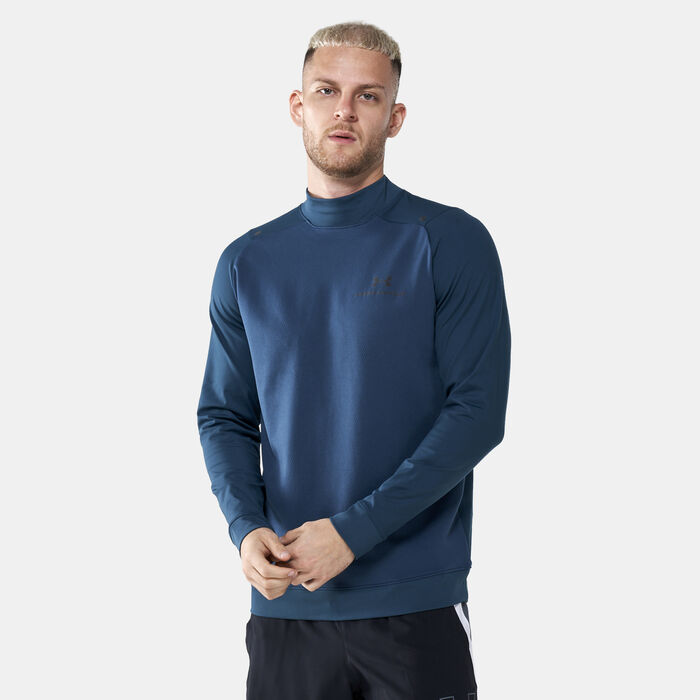 Under Armour Men's UA RUSH™ All Purpose Mock Top Blue Under Armour Men's UA RUSH™ All Purpose Mock Top Blue image number 0