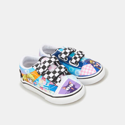 Vans Kids' x Pretty Guardian Sailor Moon Patchwork Old Skool Shoe (Toddler) Blue Vans Kids' x Pretty Guardian Sailor Moon Patchwork Old Skool Shoe (Toddler) Blue