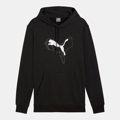 PUMA Men's Essentials+ Cat Logo Hoodie Black PUMA Men's Essentials+ Cat Logo Hoodie Black