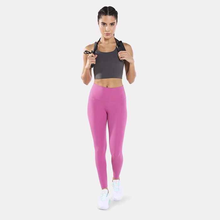 Nike Women's Yoga High-Waisted 7/8 Leggings Red Nike Women's Yoga High-Waisted 7/8 Leggings Red image number 2