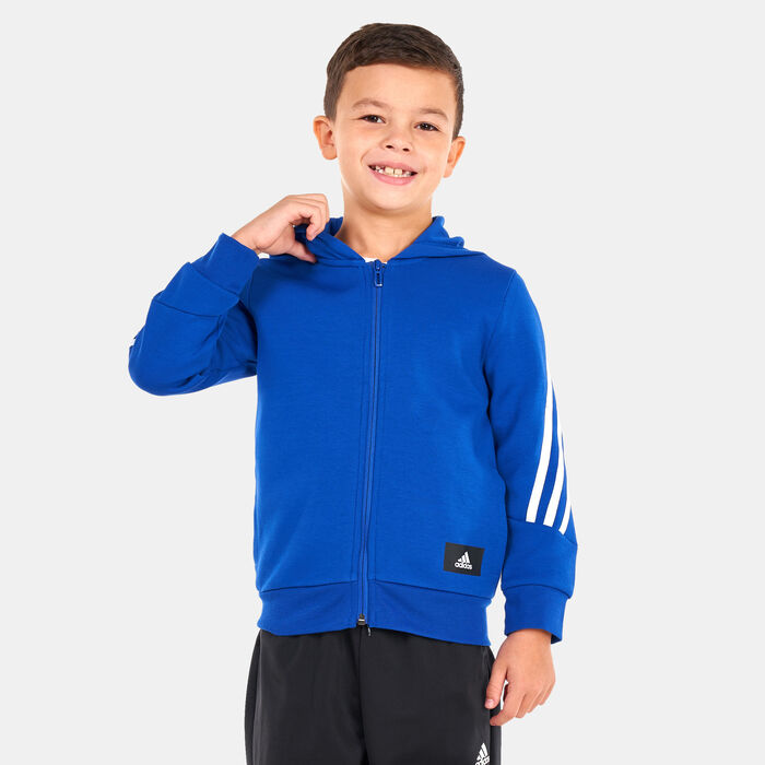 adidas Kids' Future Icon 3-Stripes Jacket Blue adidas Kids' Future Icon 3-Stripes Jacket Blue image number 0