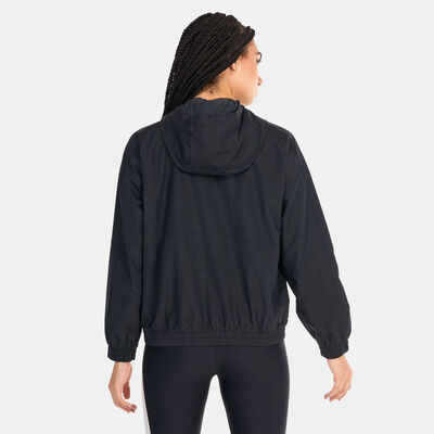 Under Armour Women's UA RUSH™ Woven Full-Zip Jacket Black Under Armour Women's UA RUSH™ Woven Full-Zip Jacket Black