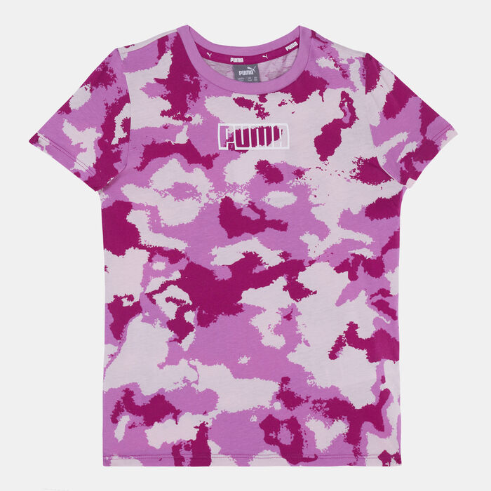 PUMA Kids' Alpha Allover Print T-Shirt Pink image number 0
