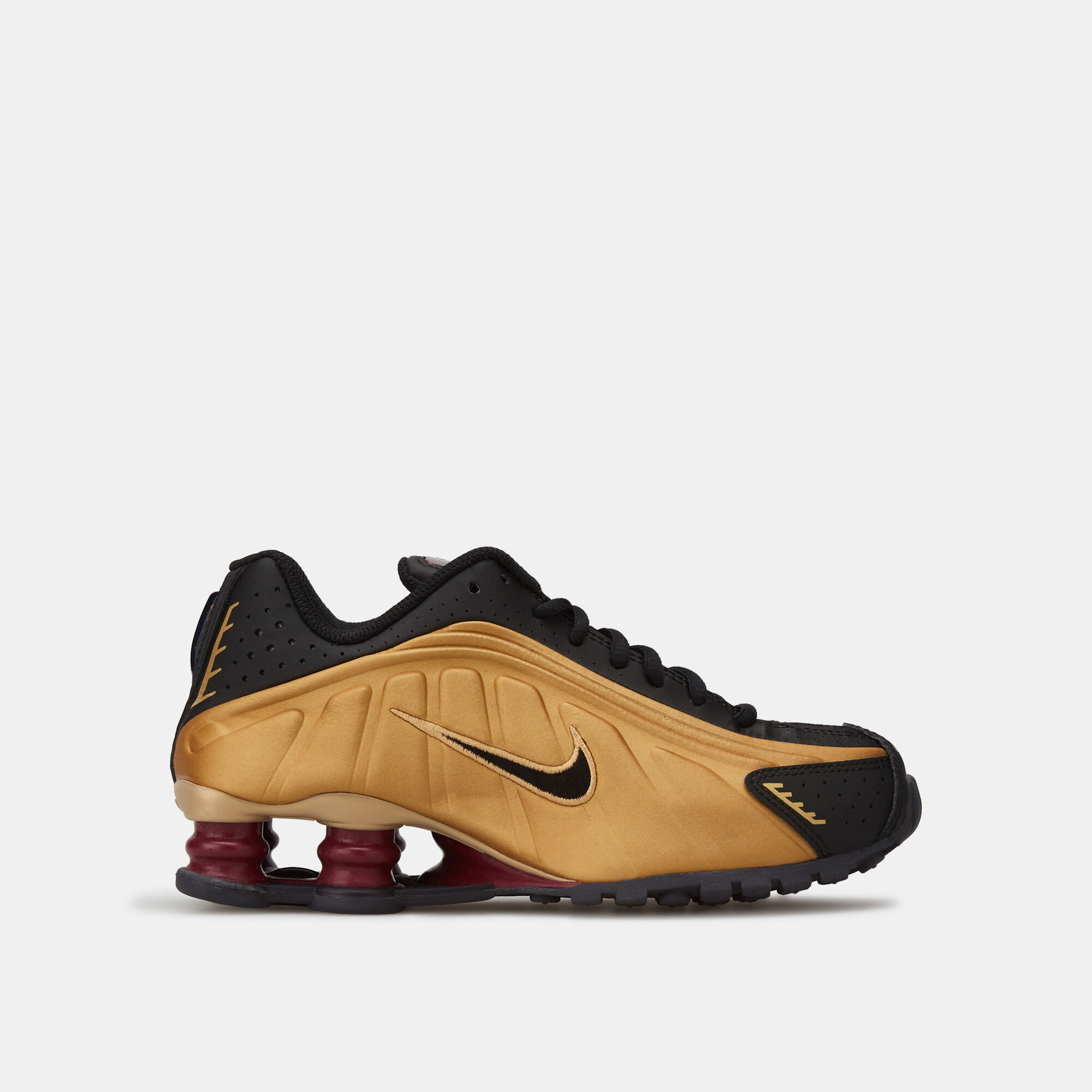 Kids Shox R4 Shoe Older Kids Black Nike in Qatar SSS