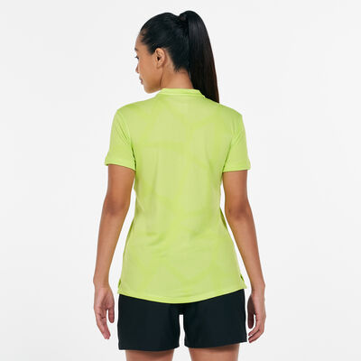 Nike Golf Women's Golf Breathe Jacquard T-Shirt yellow