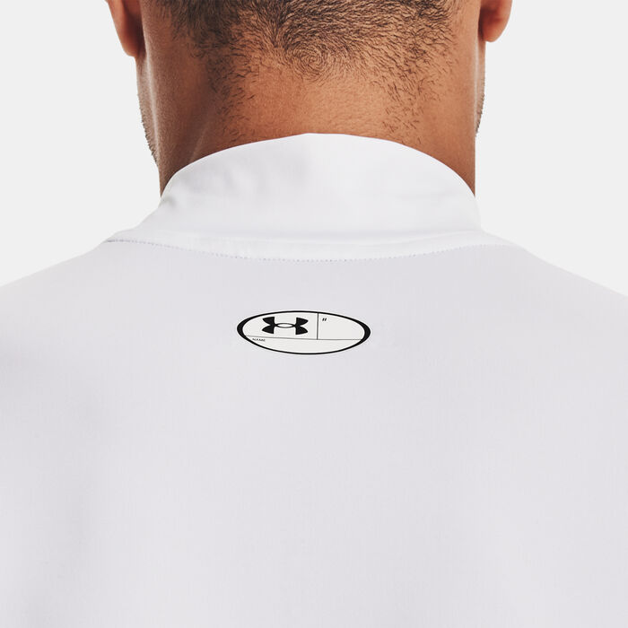 Under Armour Men's HeatGear Mock Sleeveless Training Top White Under Armour Men's HeatGear Mock Sleeveless Training Top White image number 3