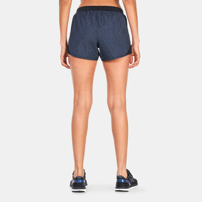 Under Armour Women's UA Fly-By 2.0 Printed Shorts Black