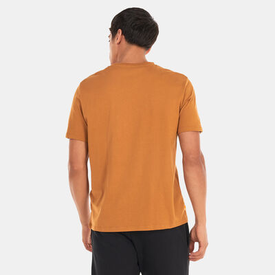 Timberland Men's Printed Logo Authentic T-Shirt Brown