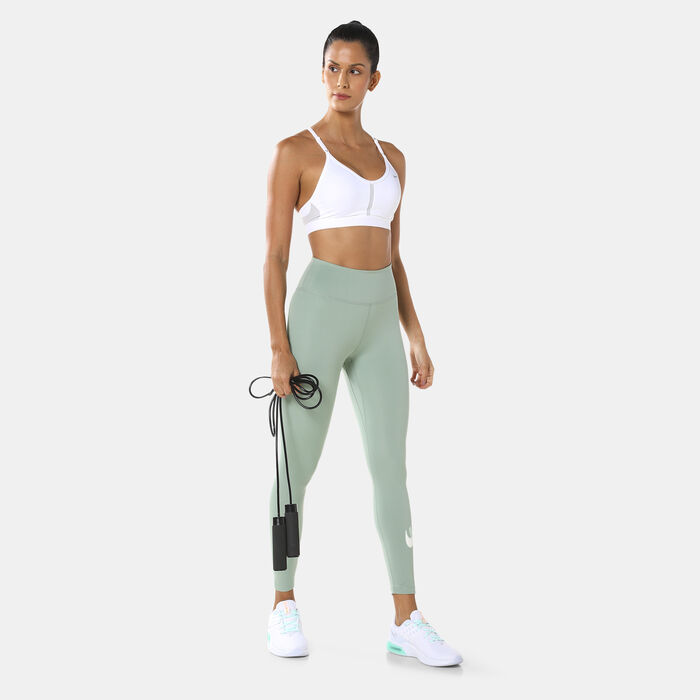 Nike Women's Indy Light-Support Padded V-Neck Sports Bra White image number 2