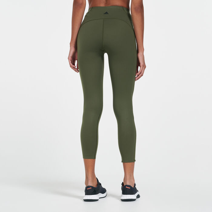 adidas Women's Elevate Yoga Flow Leggings Green adidas Women's Elevate Yoga Flow Leggings Green image number 1