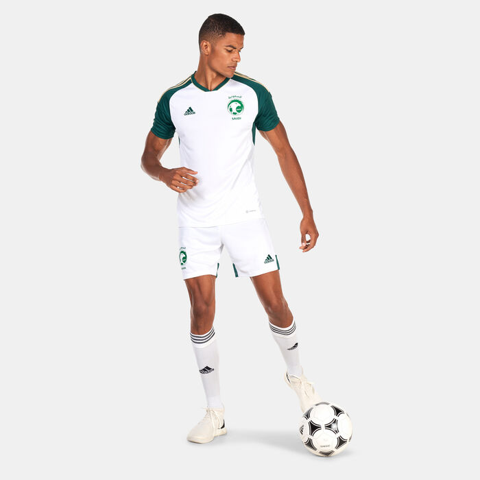 adidas Men's Saudi Arabia Away Shorts White adidas Men's Saudi Arabia Away Shorts White image number 2