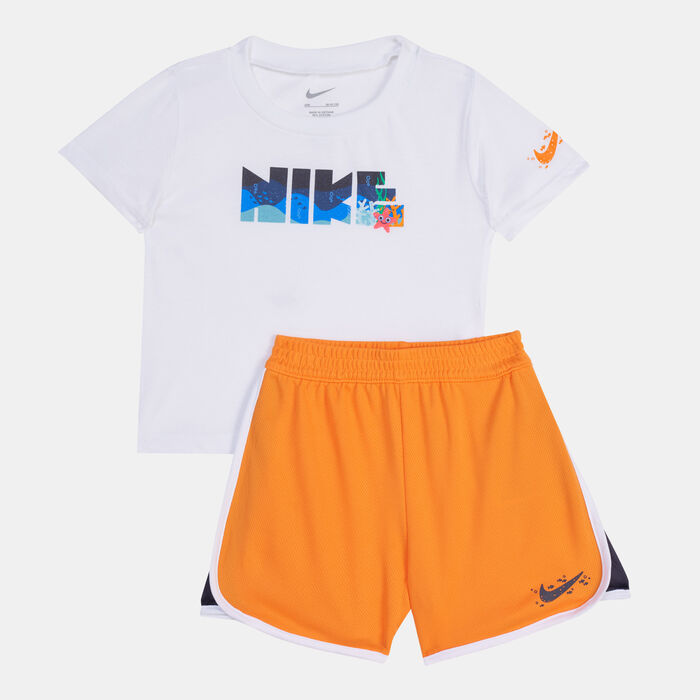 Nike Kids' Sportswear Coral Reef Mesh Set Orange Nike Kids' Sportswear Coral Reef Mesh Set Orange image number 0