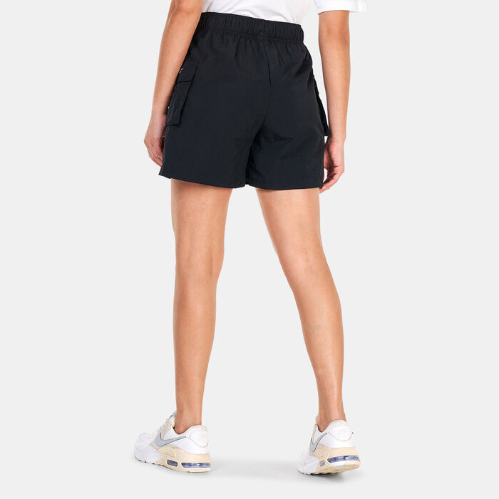 Nike Women's Sportswear Essential Woven Shorts Black image number 1