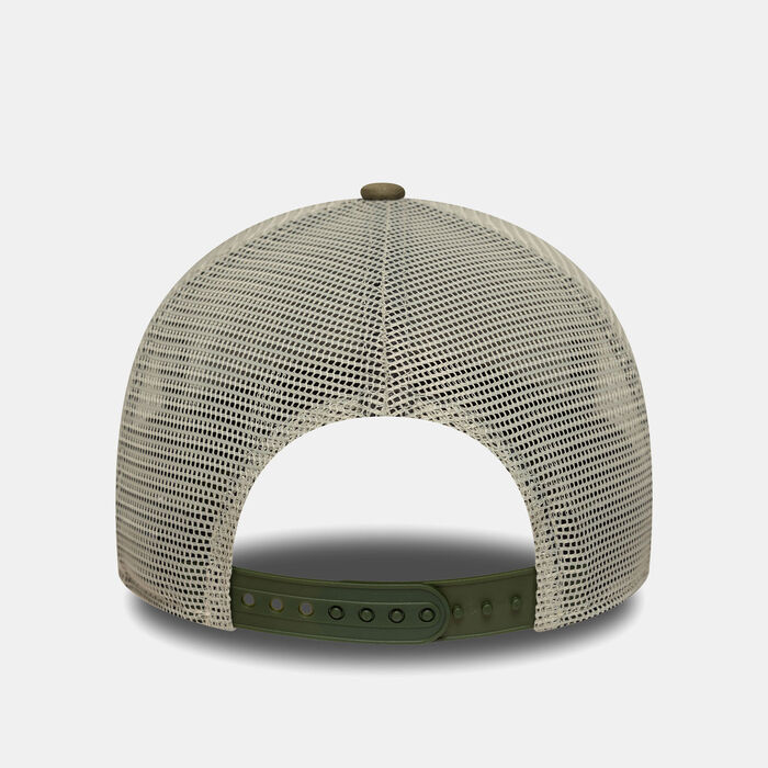 New Era Men's Oval Patch Camo Trucker Cap Beige image number 3