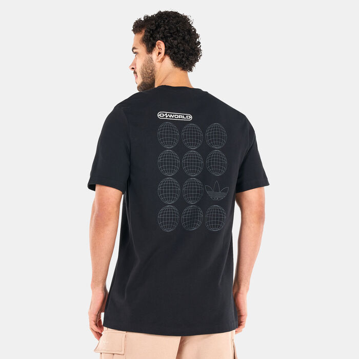 adidas Originals Men's Graphic Ozworld T-Shirt Black adidas Originals Men's Graphic Ozworld T-Shirt Black image number 1