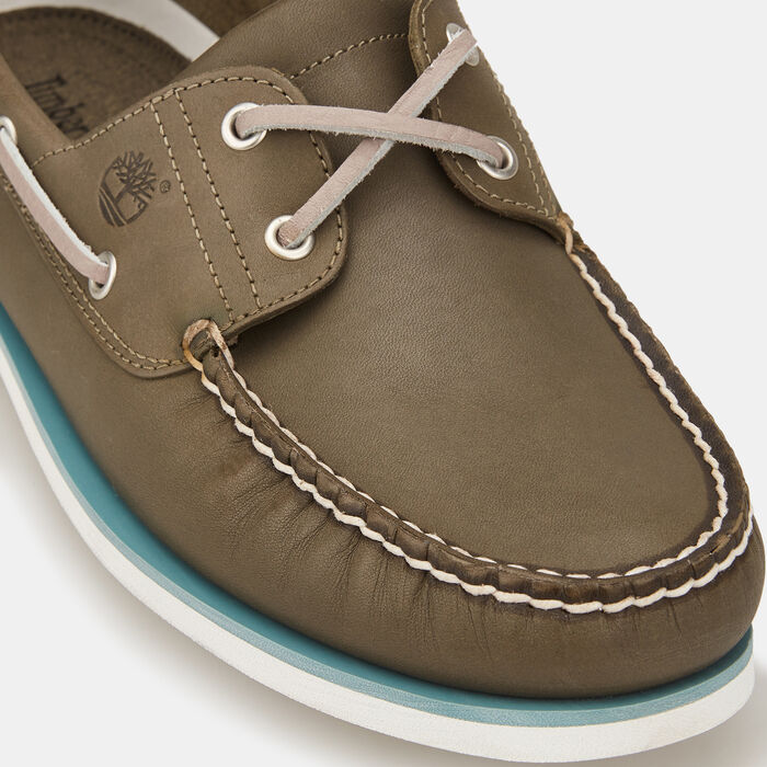Timberland Men's Classic 2 Eye Boat Shoe Green image number 4