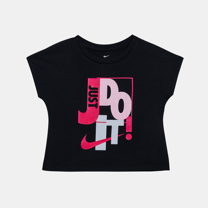 Nike Kids' Just Do It Toss Boxy T-Shirt (Younger Kids) Black Nike Kids' Just Do It Toss Boxy T-Shirt (Younger Kids) Black image number 0