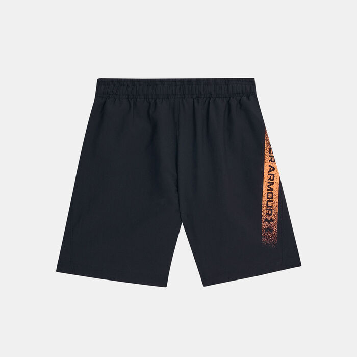 Under Armour Kids' UA Woven Graphic Shorts Black Under Armour Kids' UA Woven Graphic Shorts Black image number 1