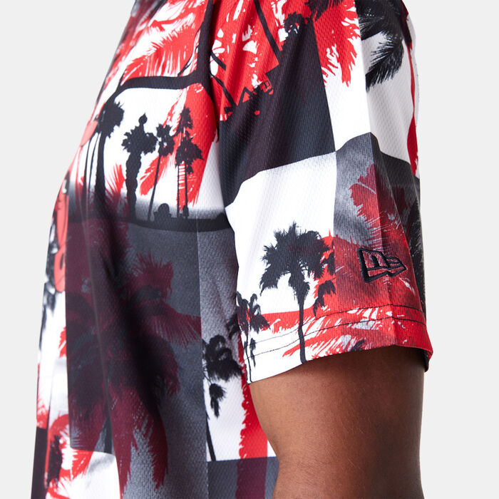New Era Men's NBA Chicago Bulls Palm Tree T-Shirt Red New Era Men's NBA Chicago Bulls Palm Tree T-Shirt Red image number 3