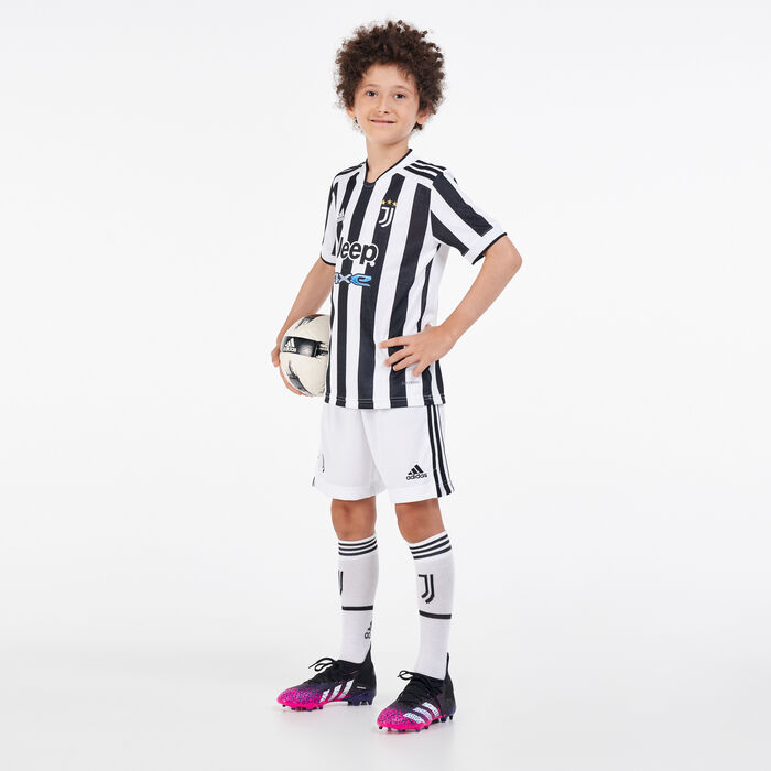adidas Kids' Juventus Home Stadium Shorts - 2021/22 White adidas Kids' Juventus Home Stadium Shorts - 2021/22 White image number 2