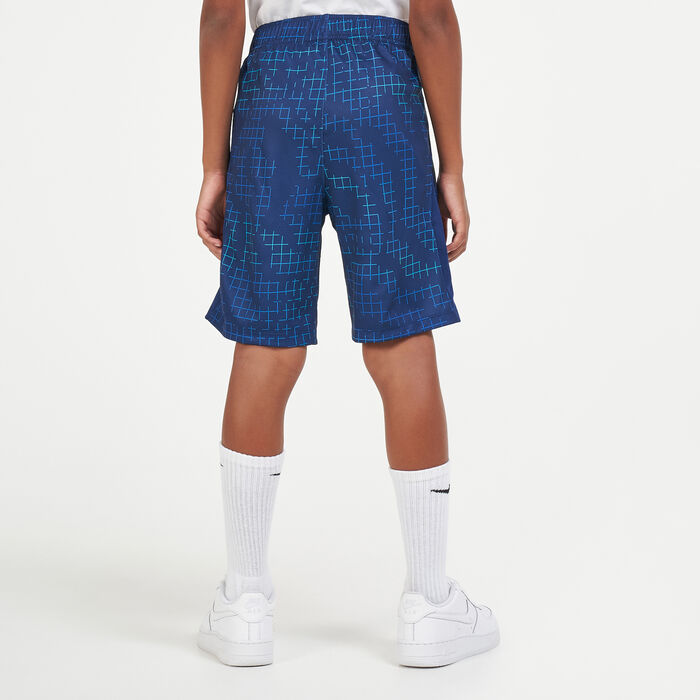 Nike Kids' Dri-FIT Printed Training Shorts Blue Nike Kids' Dri-FIT Printed Training Shorts Blue image number 1