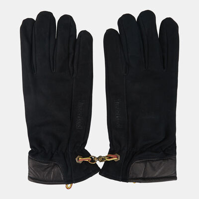 Timberland Men's Nubuck With Touch Tips Gloves Black Timberland Men's Nubuck With Touch Tips Gloves Black