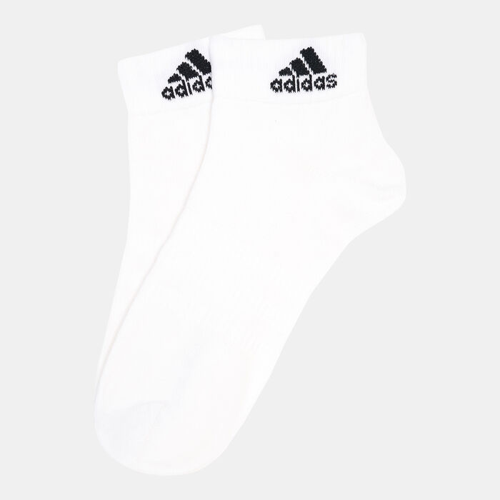 adidas Thin and Light Ankle Socks (3 Pack) White adidas Thin and Light Ankle Socks (3 Pack) White image number 0