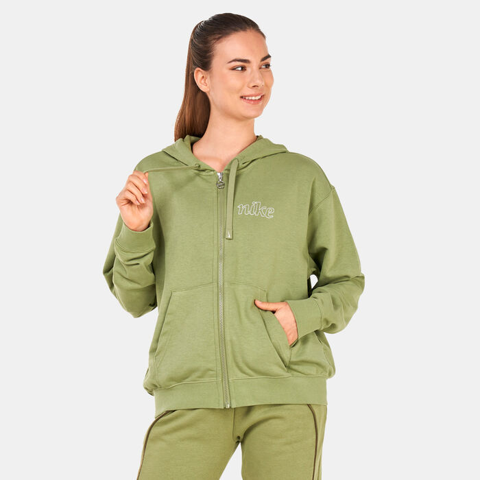 Nike Women's Dri-FIT Get Fit Graphic Hoodie Green Nike Women's Dri-FIT Get Fit Graphic Hoodie Green image number 0