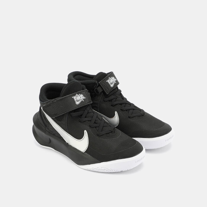 Nike Kids' Team Hustle D 10 FlyEase Shoe (Older Kids) Black Nike Kids' Team Hustle D 10 FlyEase Shoe (Older Kids) Black image number 1