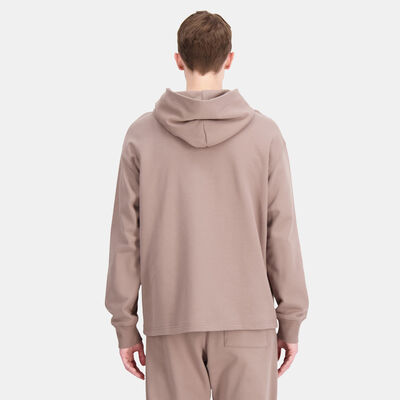 New Balance Men's Athletics Linear Fleece Hoodie Brown
