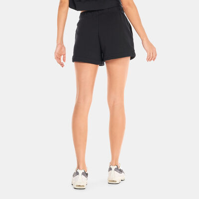 Nike Women's Sportswear Club Fleece Mid-Rise Shorts Black