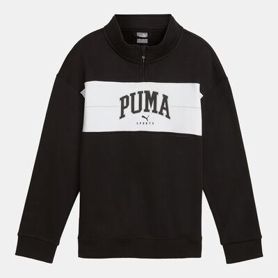 PUMA Kids' Squad 1/2-Zip Hoodie Black