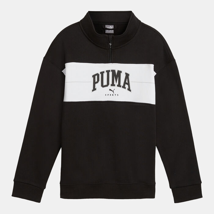PUMA Kids' Squad 1/2-Zip Hoodie Black PUMA Kids' Squad 1/2-Zip Hoodie Black image number 0