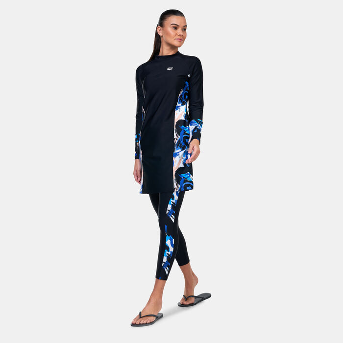 Arena Women's Modesty Swimming Tunic Multi Arena Women's Modesty Swimming Tunic Multi image number 2