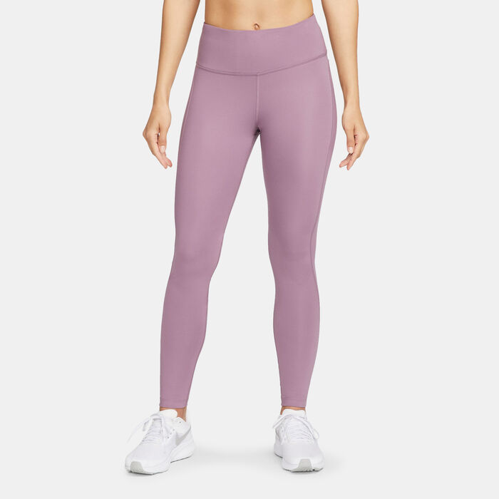 Nike Women's Epic Fast Mid-Rise Running Leggings Purple image number 0